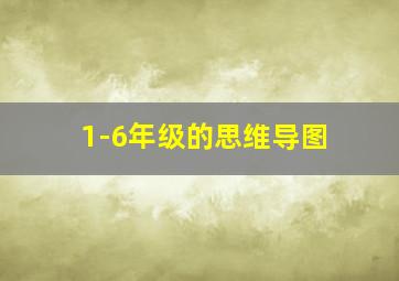 1-6年级的思维导图