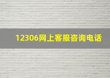 12306网上客服咨询电话