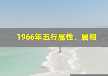 1966年五行属性、属相