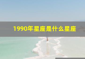 1990年星座是什么星座