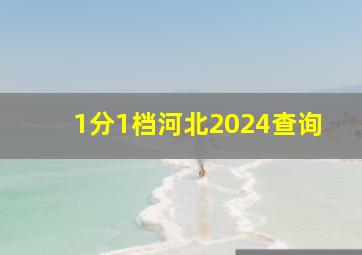 1分1档河北2024查询