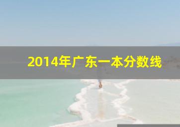 2014年广东一本分数线