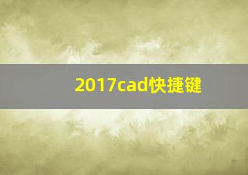 2017cad快捷键