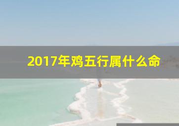 2017年鸡五行属什么命