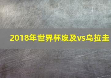 2018年世界杯埃及vs乌拉圭