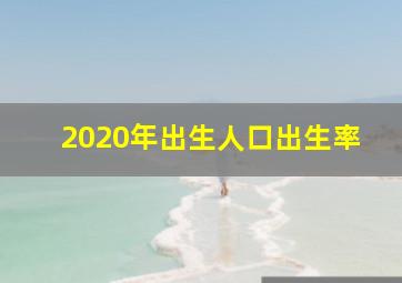 2020年出生人口出生率