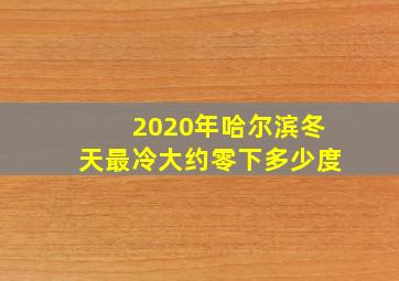 2020年哈尔滨冬天最冷大约零下多少度