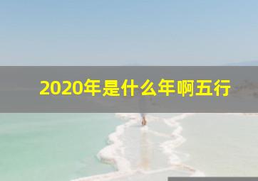 2020年是什么年啊五行