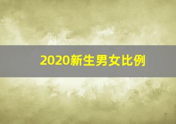 2020新生男女比例