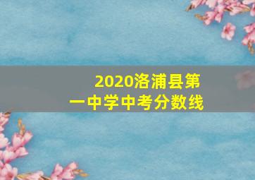 2020洛浦县第一中学中考分数线