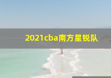 2021cba南方星锐队