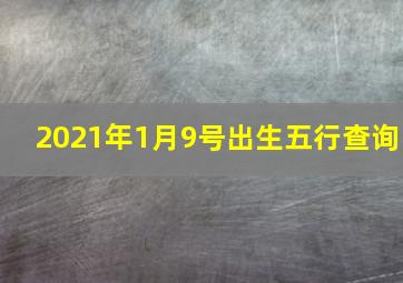 2021年1月9号出生五行查询