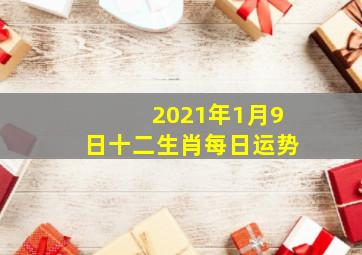 2021年1月9日十二生肖每日运势