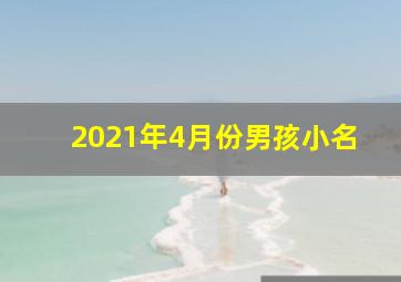 2021年4月份男孩小名