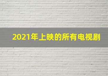 2021年上映的所有电视剧