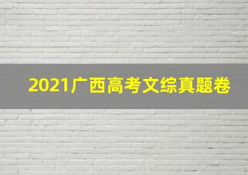 2021广西高考文综真题卷