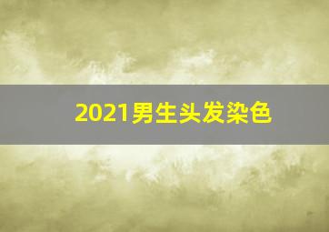 2021男生头发染色