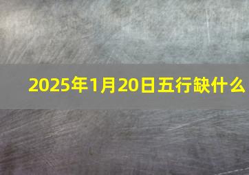 2025年1月20日五行缺什么