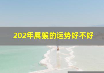 202年属猴的运势好不好