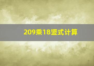 209乘18竖式计算