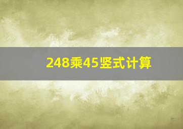 248乘45竖式计算