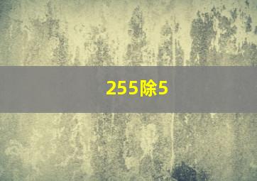 255除5