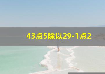 43点5除以29-1点2