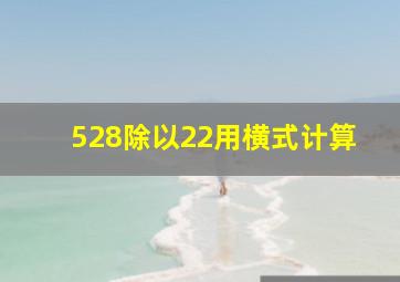 528除以22用横式计算