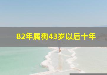 82年属狗43岁以后十年