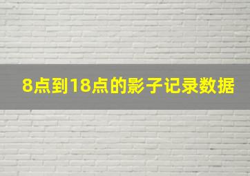 8点到18点的影子记录数据