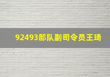 92493部队副司令员王琦