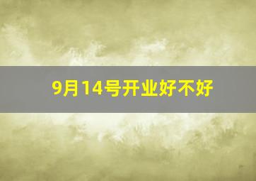 9月14号开业好不好