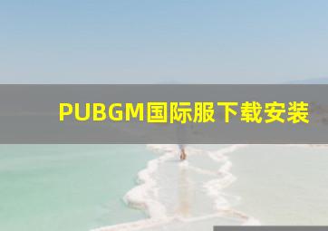 PUBGM国际服下载安装