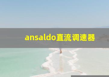 ansaldo直流调速器