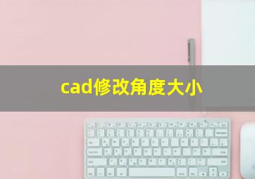 cad修改角度大小