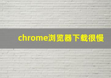 chrome浏览器下载很慢