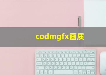 codmgfx画质