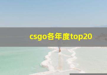 csgo各年度top20