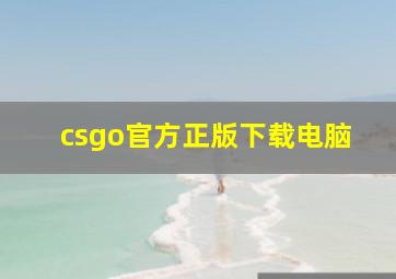 csgo官方正版下载电脑