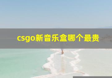 csgo新音乐盒哪个最贵