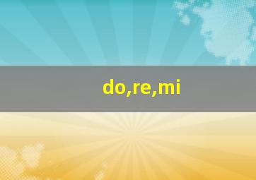 do,re,mi