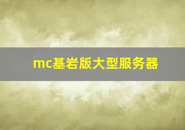 mc基岩版大型服务器