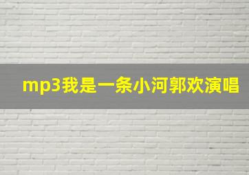 mp3我是一条小河郭欢演唱