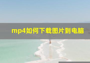 mp4如何下载图片到电脑