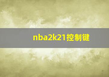 nba2k21控制键