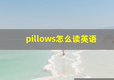 pillows怎么读英语