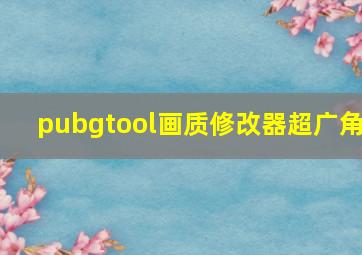 pubgtool画质修改器超广角