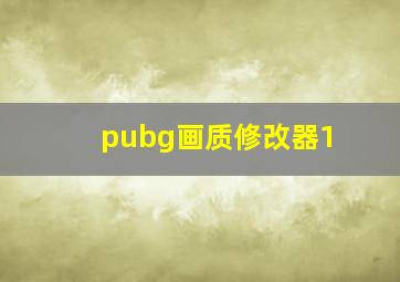 pubg画质修改器1