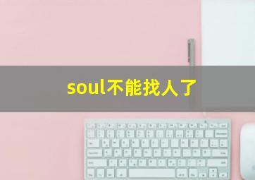 soul不能找人了