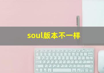 soul版本不一样